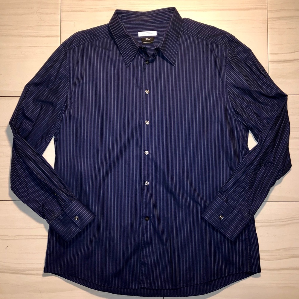 Versace Pinstripe Dress Shirt